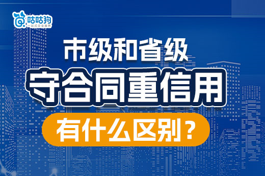申报市级和省级“守合同重信用”公示有什么区别？-咕咕狗